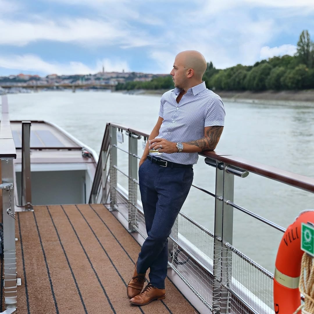 Joe Miragliotta on a cruise ship